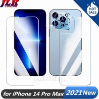 3 in 1 Front Back Camera Lens Tempered Glass Film for iPhone 14 13 Pro Max Iphone13mini i13 12mini i12 12promax 12pro Screen Protector Full Protective Cover