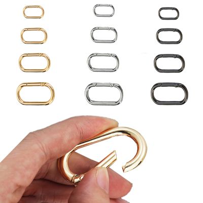 【CW】 O Metal Oval Clasps Openable Keychain Dog Chain Jewelry