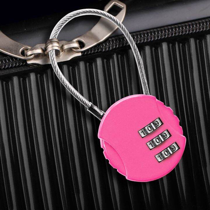 WPOT Cute Small Metal Code Lock Storage Box Lock Mini Coded Keyed 3