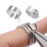 Stainless Steel Adjustable Jump Ring Opening Closing Finger Jewelry Tools Round Circle Bead Plier for DIY Jewelry Making Tool Beads