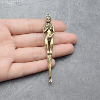 ✁ Creative Brass Keychain Earpick Beauty Women Keychain Pendants Handmade Goddess Ear Pick Tool Outdoor Camping Ear Pick