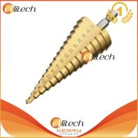 Alitech ดอกสว่าน ทรงเจดีย์ เจาะขยาย คว้านรู เคลือบไทเทเนี่ยม ขนาดใหญ่ 15 ระดับ ขนาด 4-32