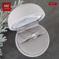 MT แหวนเงินแท้ ลายแถบลาย 3 แถบ ไซส์: 55, 56, 57 Solid 925 Sterling Silver Ring (sr475) MT Jewelry มณีธารา