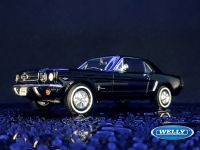 964-1/2 FORD MUSTANG COUPE BLACK 1/24 (welly)