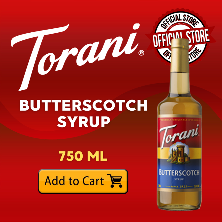Torani Butterscotch Syrup 750 mL Glass Bottle Lazada PH