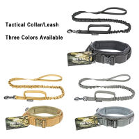 Tactical Dog Collar Leash Set Pet Large Dog Accessories Detachable Quick Release Collar Training Personalized Pets Supplies