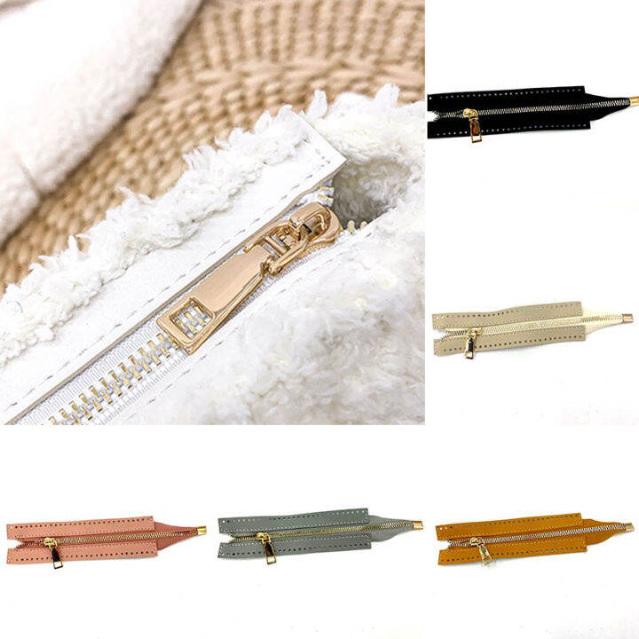 1pc-custom-diy-zipper-for-woven-bag-hardware-pu-leather-zipper-sewing-accessories-18cm-metal-zipper-for-clothes-shoes-supplies-door-hardware-locks-fab