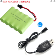 HCMPin kèm sạc usb 6v 2400mah Ni Mh Pin sạc xe điều khiển Bán buôn giá sỉ