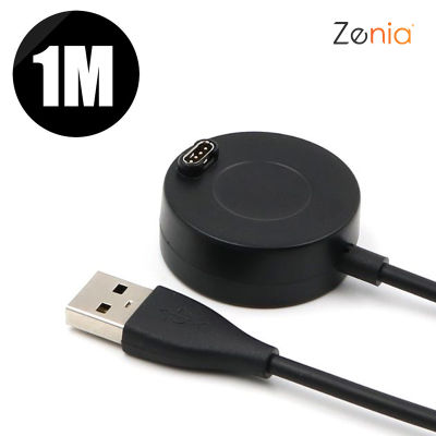 Zenia 1 M/3.3ft Fast Charger สายชาร์จ Sync ฐานสายไฟสำหรับ Garmin Instinct 2S Tactical Camo Quatix Fenix 7X 7 7S 6X 6 6S Pro 51mm Solar Sapphire/5/5X/5S Plus Forerunner 945/935 Approach S70 47mm S62/S60 D2 Mach 1 Tactix Delta Epix Gen 2 Enduro