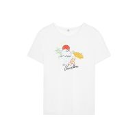 COD Letitia Robbins AIIZ (เอ ทู แซด) - เสื้อยืดคอกลม พิมพ์ลาย Womens Retro Resort Graphic T-Shirts