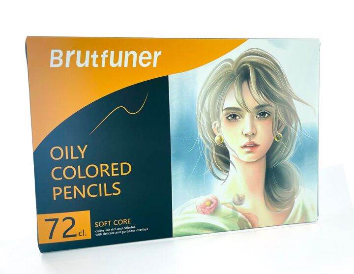 brutfuner-ชุดดินสอสีผิวไม้26-50-72สี-ชุดร่างดินสอวาดภาพจากน้ำมันแกนนุ่มอุปกรณ์ศิลปะมือใหม่