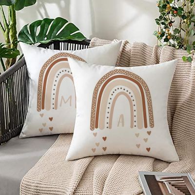 hot！【DT】☑  Alphabet A B C Print Cushion Cover Pillowcase Sofa Room Throw Cojines Covers Housewarming Gifts