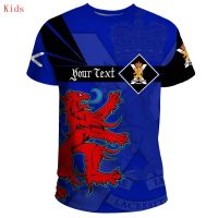 CUSTOM SCOTLAND T-SHIRT ROYAL REGIMENT OF SCOTLAND 3D Printed T-shirt Boy/Girl Printed funny Top Short Sleeve Tshirts kids