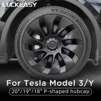 For Tesla Model Y/3 18 19 20 Inch Hubcaps P-Version All-Inclusive Wheel Hub Cover Replacement Hub Cap Car Modified Accessories