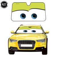 hot【DT】 Foil Color Cartoon Big Eyes Car Windshield Sunshade Covers car sun visor