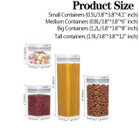 Plastic storage container Grain jar storage bottle Food jar Airtight flour pasta kitchen kitchen refrigerator storage bottle