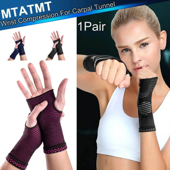 1Pair Carpal Tunnel Wrist ce for Women Men Compression Wrist Support