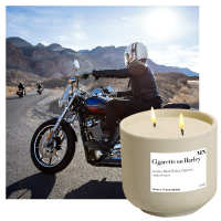 MN FORMULA CERAMIC CANDLE Luxury C i g a r e t t e on Harley เอ็มเอ็น เทียนจากข้าวหอมมะลิ เทียนหอม เทียนหอมระเหย กลิ่นหรูหรา