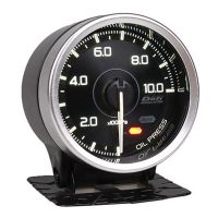 Defi Advance A1 Style Six Gauge In Series Meter 7 Color Turbo Boost / Water Temp / Oil Temp / Oil Pressure / Tacho RPM / Voltage