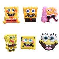 【คุณภาพสูง】Spongebob Jibbitz เสน่ห์รองเท้า อุปกรณ์รองเท้า อุปกรณ์เสริมหัวเข็มขัด PVC สําหรับตกแต่งรองเท้า