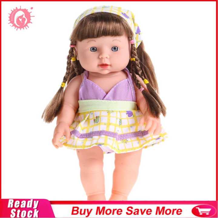 reborn-ตุ๊กตาเด็กซิลิโคนไวนิลนุ่มตุ๊กตาทารกเสมือนจริงตุ๊กตาพูดได้