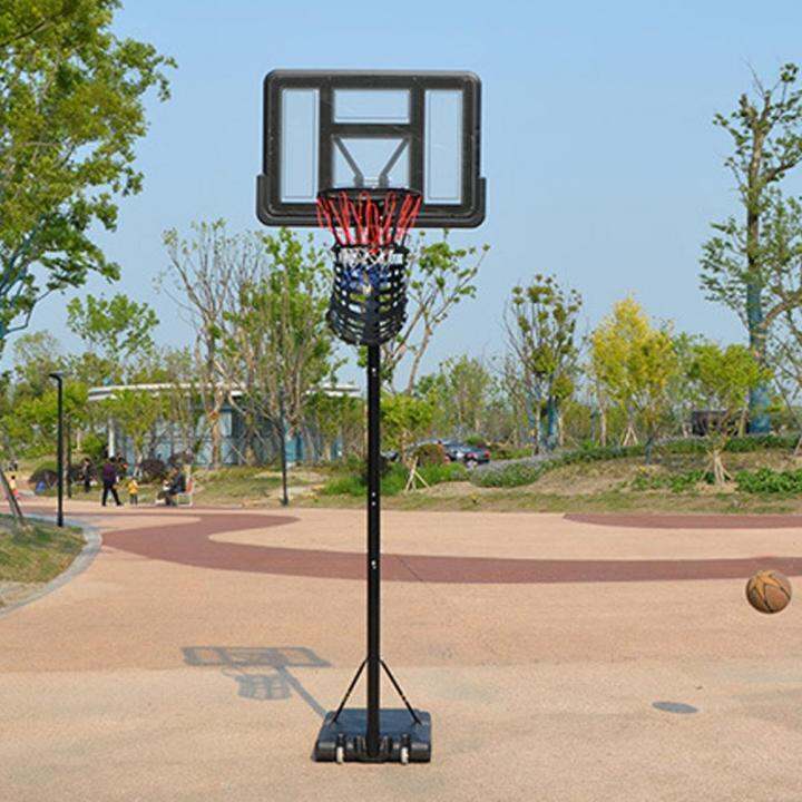 Ball Returning System Black Basketball Hoop Sturdy Training Aid Useful