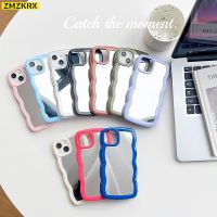 【CC】 Luxury Mirror Silicone Soft 14 13 12 MAX X XS XR 6 6s 7 8 Wavy Border Shockproof Back Cover