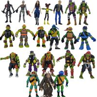 เต่านินจาวัยรุ่นข้อต่อเคลื่อนย้ายได้ตุ๊กตา Leonardo Raphael Action Figures ตารางเครื่องประดับสะสมของเล่นของขวัญ