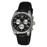 นาฬิกาข้อมือผู้ชาย Emporio Armani Sportivo Chronograph Black Dial Mens Watch AR6009