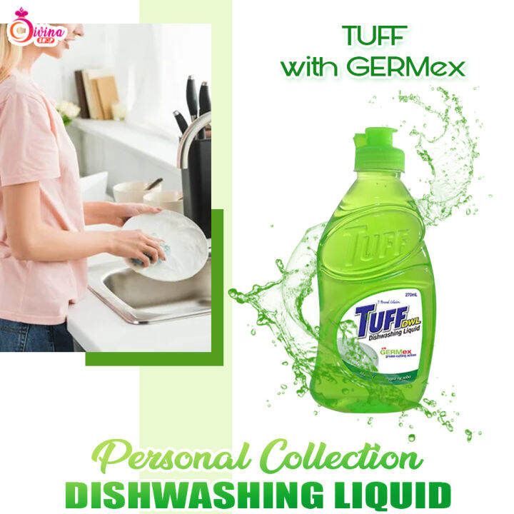 Personal Collections Tuff Dishwashing Liquid with Germex 250ml Kills 99