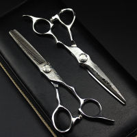 professional Damascus 6  hair scissors hair cutting scissor barber tools haircut thinning shears set hairdressing scissors