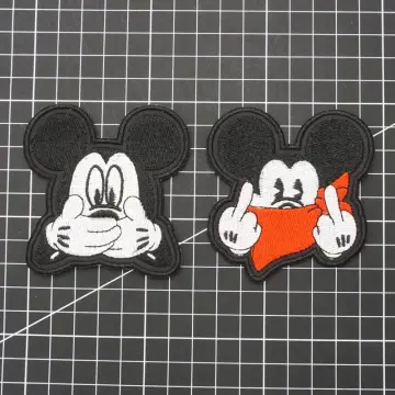 Kawaii Mickey Mouse Mickey Minnie Cloth Paste Castle Clothes Decoration  Iron on Patches Embroidery Patches for Clothing