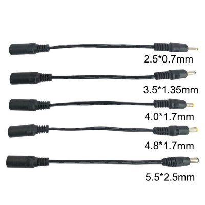 5.5x2.1mm DC female Power jack to DC Male Plug Cable 5.5*2.5mm 3.5x 1.35mm 4.0*1.7mm 4.8 2.5 0.7 Extension Connector power cord Cables Converters