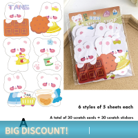 ?【Lowest price】TANG 1ชุดของบัตรรอยขีดข่วนสร้างสรรค์การ์ตูนที่เขียนด้วยลายมือรอยขีดข่วนรางวัลโชคดี