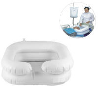 Portable Hair Washing Basin With Drain Tube For The Disabled Inflatable Shampoo Basin Tub Bed Rest Nursing Aid Sink Shampoo Tray