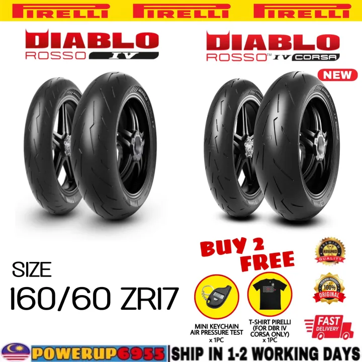 Year 22 Pirelli Diablo Rosso Iv 4 Corsa 160 60 Zr17 160 60 17 160 60 17 Lazada