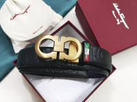 (Fashion high-end belt)Gift Box Packaging 2023 new F belt, mens belt, can be used on both sides, versatile and practical