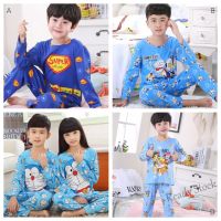 【Ready Stock】 ❧✉ C22 [ DL ]☀️ready stock☀️kids boys pyjamas long sleeves baby childrens home clothes sleepwear Air-conditioned room wear