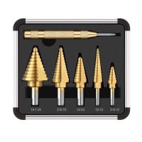 {SAVAGE Hardware Tools} ชุดดอกสว่านไฮสปีดเหล็กไฮสปีดแบบ6ชิ้นเครื่องตัดรูโลหะแกนไม้เจาะรูเจาะรูเครื่องมือไฟฟ้าพร้อมหมัดตรงกลาง