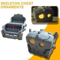 Skeleton Treasure Chest Storage Cassette Ornaments Y8U9