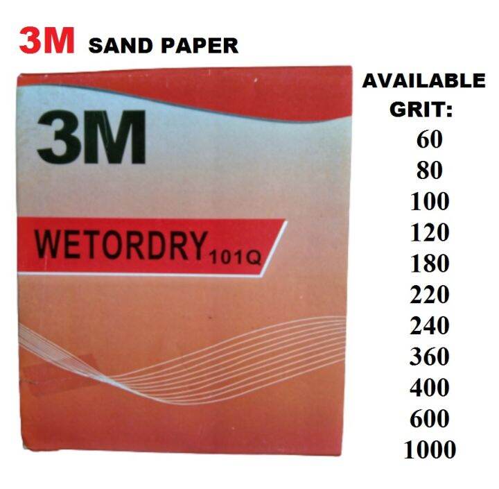 3M Waterproof Sand Paper ( Per Piece ) Lazada PH