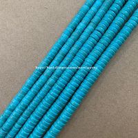 Free Howlite Turquoises Heishi Beads 15" Strand 4 6 8 Mm Pick Size Jewelry Making No.tb8