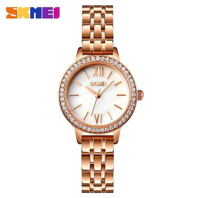 skmei-นาฬิกาควอตซ์ประดับเพชรแฟชั่น-reloj-mujer-นาฬิกาผู้หญิงสำหรับงานแต่งงานประจำวันสุภาพสตรีสาวๆนาฬิกาแบรนด์2020