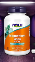 Magnesium Caps 400 mg 180 Capsules by NOW FOODS