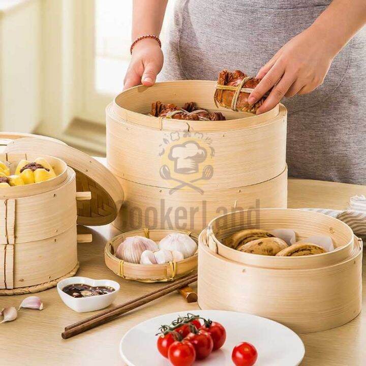 🔥Ready Stock🔥Deep Bamboo Steamer/Dim Sum Steamer/Bamboo Steam Lid