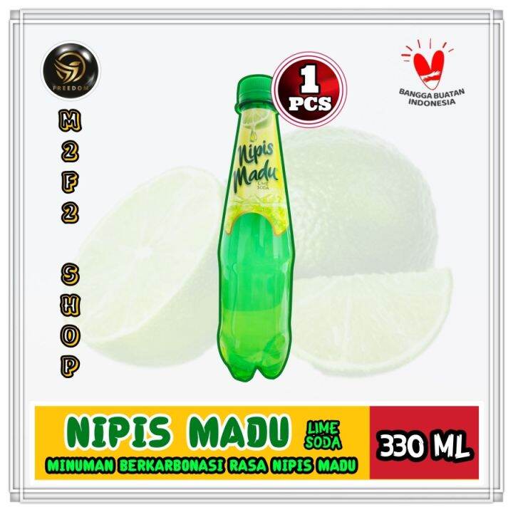 Minuman Nipis Madu Lime Soda Botol Pet Jeruk Nipis 330 Ml Kemasan