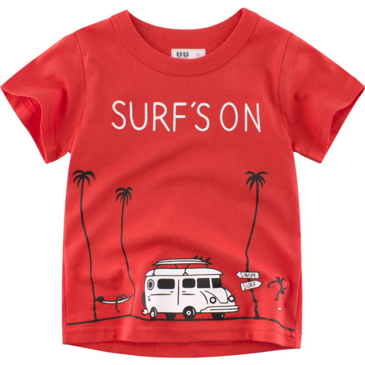 IENENS Kids Boys Summer Tshirt Children Casual Clothing Toddler Baby