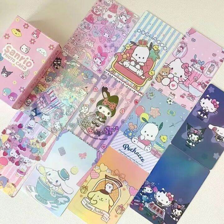 New Sanrio Flash Card Hello Kitty Collection Card Toy Kuromi Melody ...