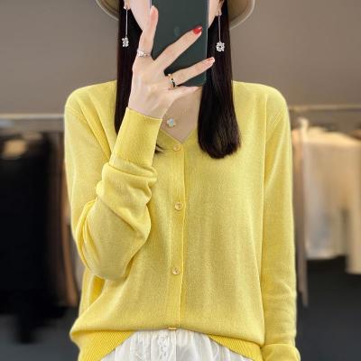 Summer New V-neck Linen Knitted Cardigan Womens Thin Long-sleeved Sunscreen Outer Breathable All-match Air-conditioning Shirt Top 2023