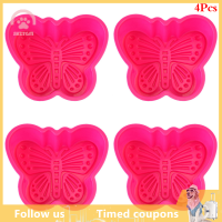 【SHZTGM】 4pcs Butterfly Shape ซิลิโคนแม่พิมพ์คัพเค้กแม่พิมพ์อบ pjelly EGG Tart Mold